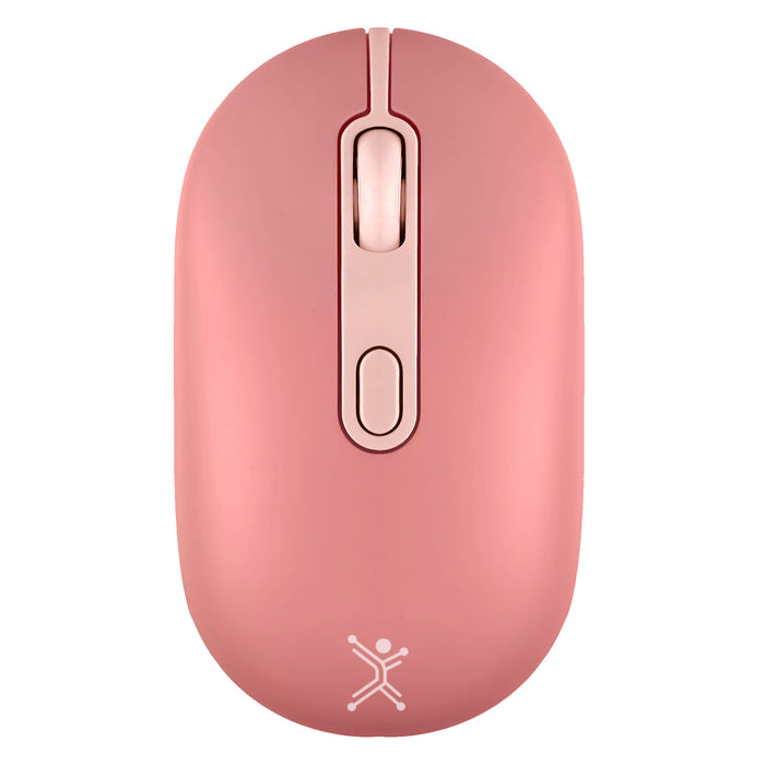 Mouse Ergonómico Perfect Choice Colori, Inalámbrico, Óptico, 1.600DPI, RF Inalámbrico/Bluetooth, Rosa