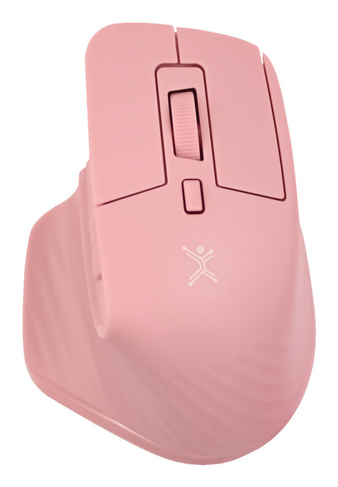 Mouse Ergonómico Perfect Choice PC-045281, Inalámbrico, Óptico, 1.600DPI, RF Inalámbrico/Bluetooth, Rosa