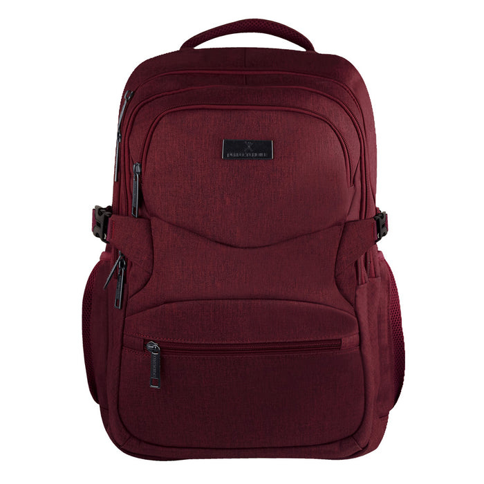 Perfect Choice Mochila Duty de Poliéster para Laptop 17", Rojo 