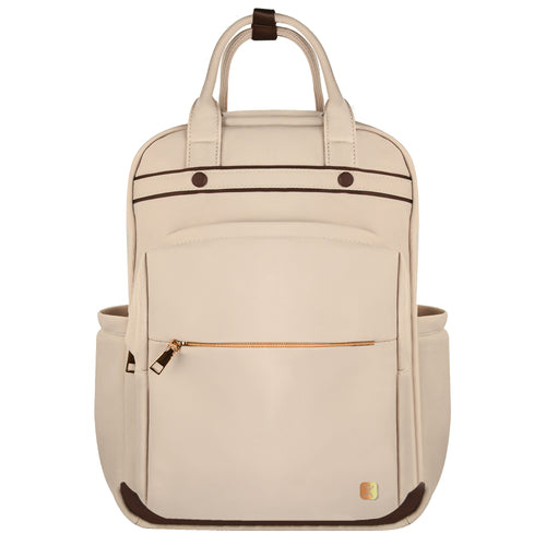 Perfect Choice Mochila Kokette de Poliéster para Laptop 15.6", Beige
