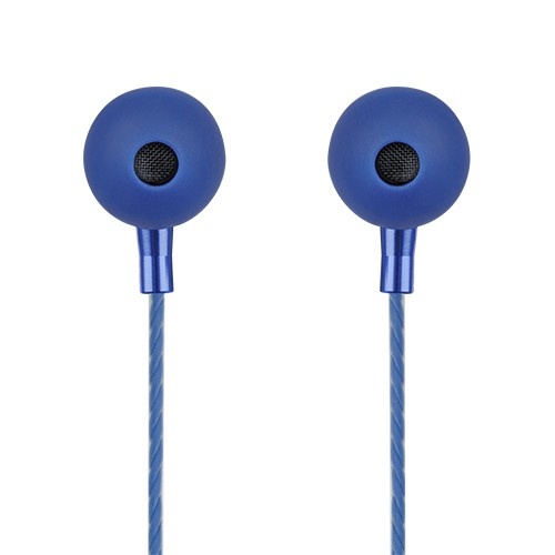 Perfect Choice Audífonos Intrauriculares con Micrófono Stretto, Alámbrico, 1.2 Metros, 3.5mm, Azul