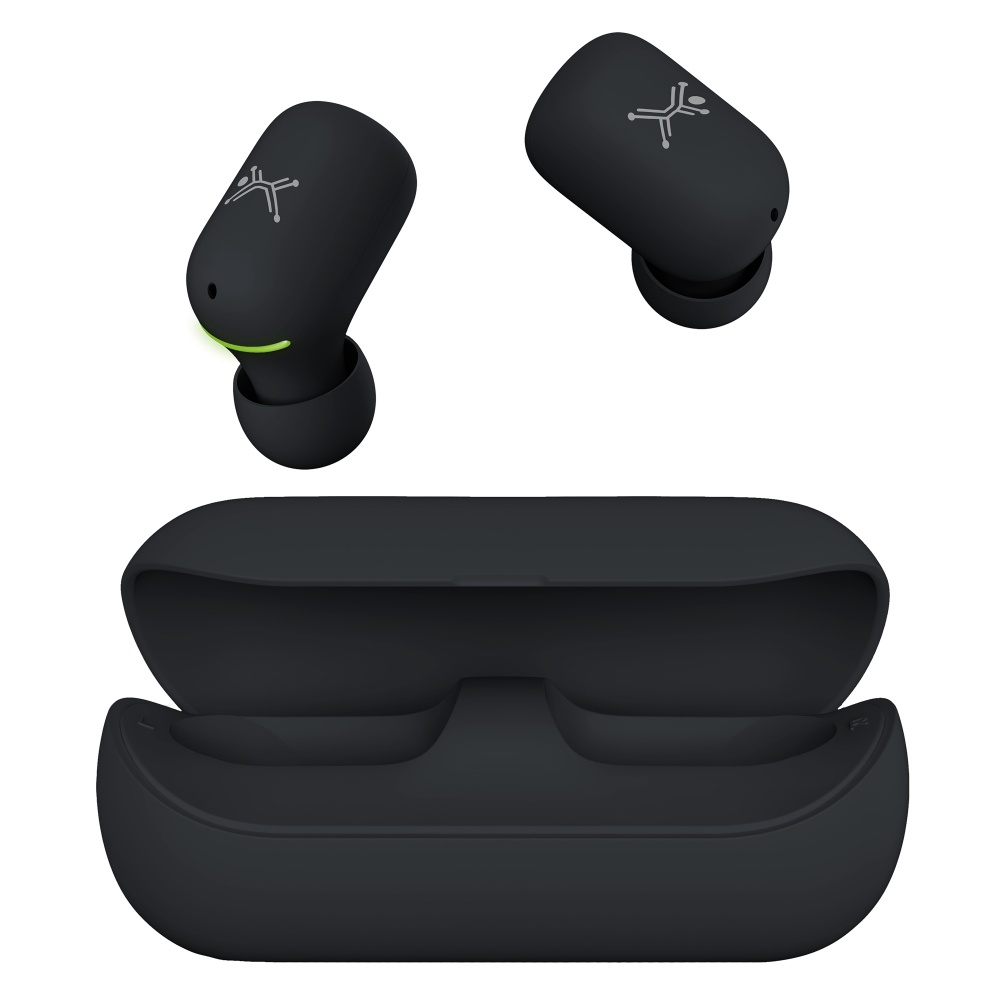 Perfect Choice Audífonos Intrauriculares con Micrófono TWS Hubble, Inalámbrico, Bluetooth, Negro