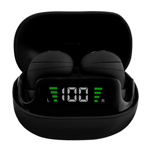 Perfect Choice Audífonos Intrauriculares con Micrófono TWS Mini Tiny Beats, Inalámbrico, Bluetooth, USB-C, Negro
