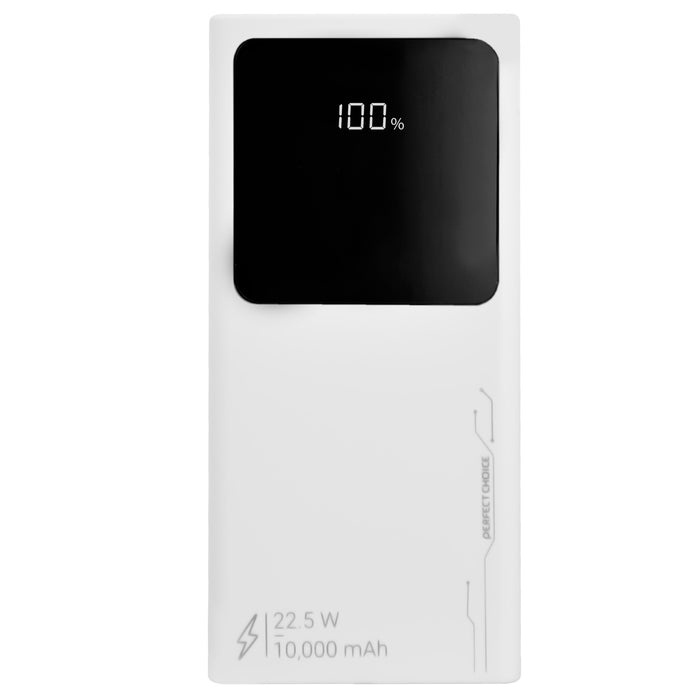 Cargador Portátil Perfect Choice Power Bank PC-241010, 10.000mAh, Blanco