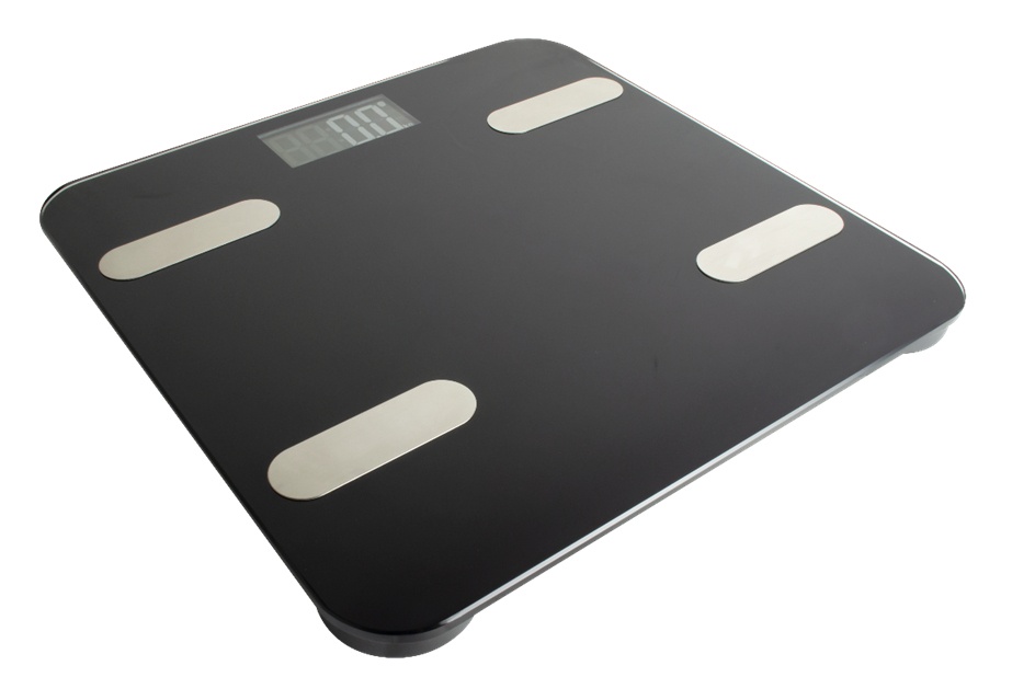 Báscula Corporal Inteligente Perfect Choice Stay Fit Lite, Android/iOS, hasta 180Kg, Negro, Medición de IMC/BMR/Grasa Corporal/Agua Corporal/Músculo Esquelético