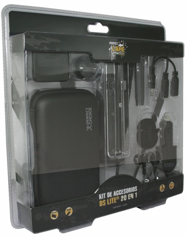 Perfect Choice Kit de Accesorios para Nintendo DS Lite, 20 en 1