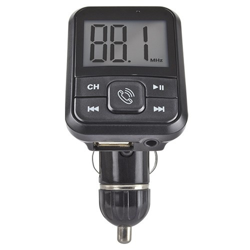 Perfect Choice Transmisor FM para Auto PC-331131, Bluetooth/3.5mm, Negro