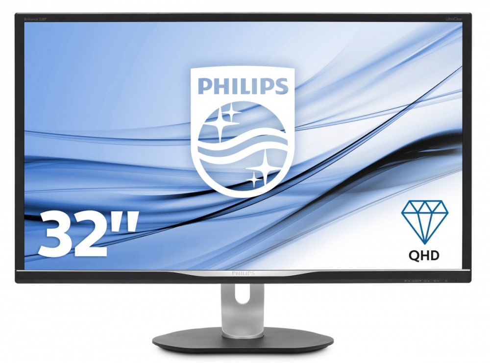 Monitor Philips B-Line 328B6QJEB LED 31.5", 2560x1440 Quad HD, 60Hz, HDMI/DisplayPort, Bocinas Integradas, Negro/Plata 