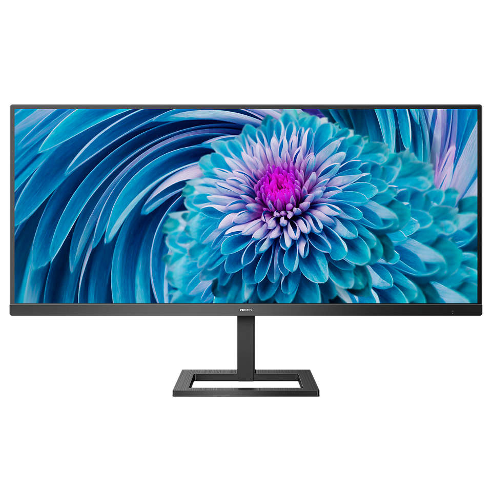 Monitor Philips 343E2E LCD 34", 2560x1080 Ultra Wide Full HD, FreeSync, 75Hz, HDMI/DisplayPort, Negro 