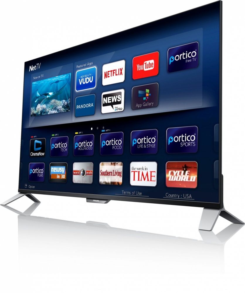 Philips Smart TV LED 7000 Series 55PFL7900/F7 54.6'', 4K Ultra HD, Negro