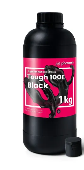 Phrozen Resina para Impresora 3D Tough 100E, Resistente Lavable, 1kg, Negro