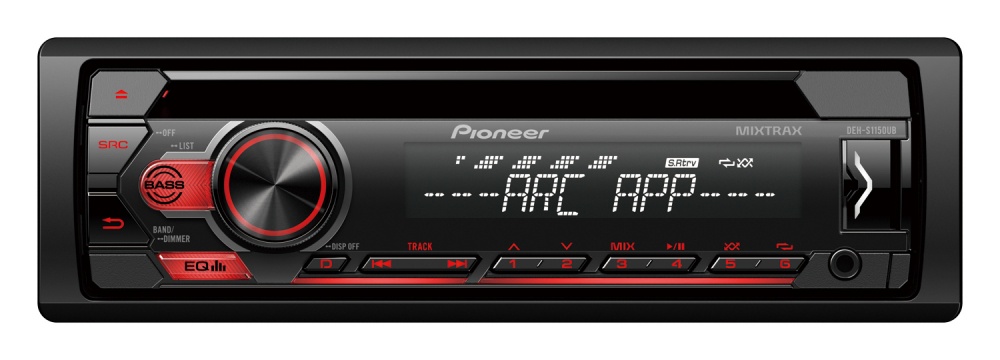 Pioneer Autoestéreo DEH-S1150UB, 200W, MP3/CD/AUX/USB, Negro