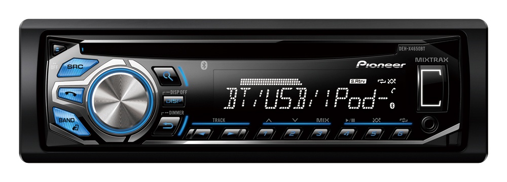 Pioneer Autoestéreo Multimedia DEH-X4650BT, USB/iPod