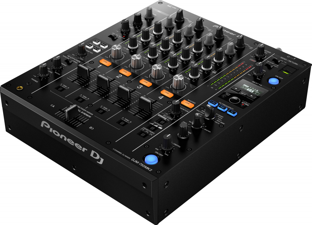 Pioneer Mezcladora DJ DJM-750MK2, 4 Canales, XLR/6.3mm, Negro