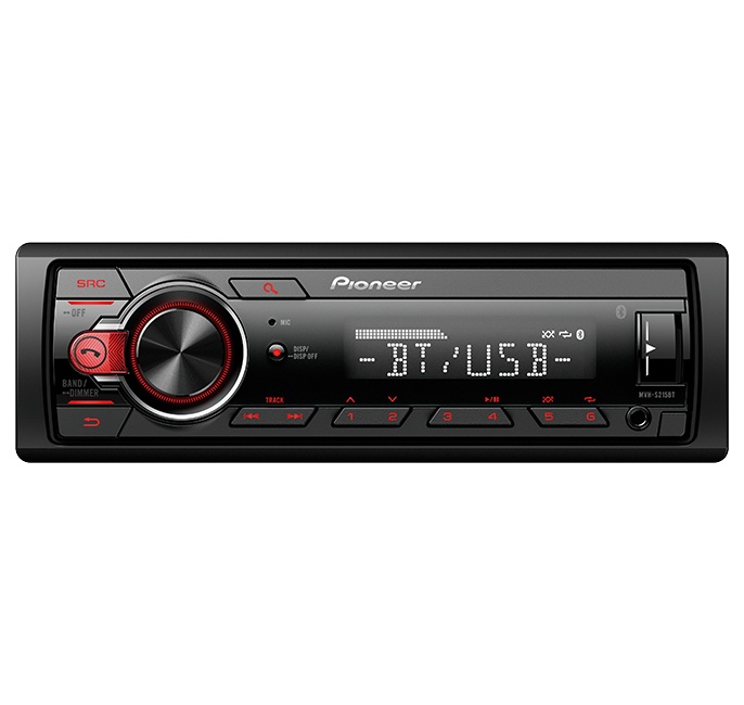 Pioneer Autoestéreo MVH-S215BT, 200W, MP3/USB, Bluetooth, USB, Negro