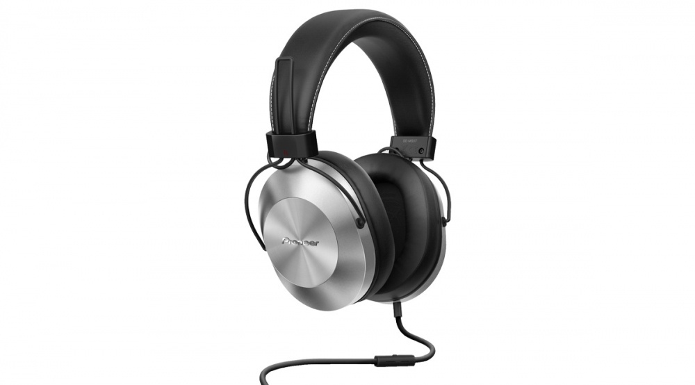 Pioneer Audífonos con Micrófono SE-MS5T, 1.2 Metros, 3.5mm, Plata