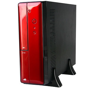 Gabinete Pixxo CM-8102, micro-ATX/mini-iTX, USB 2.0, con Fuente de 450W, Negro/Rojo