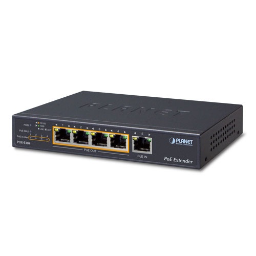 Planet Extensor PoE 10/100/1000 POE-E304, 4x RJ-45, IEEE 802.3af/at