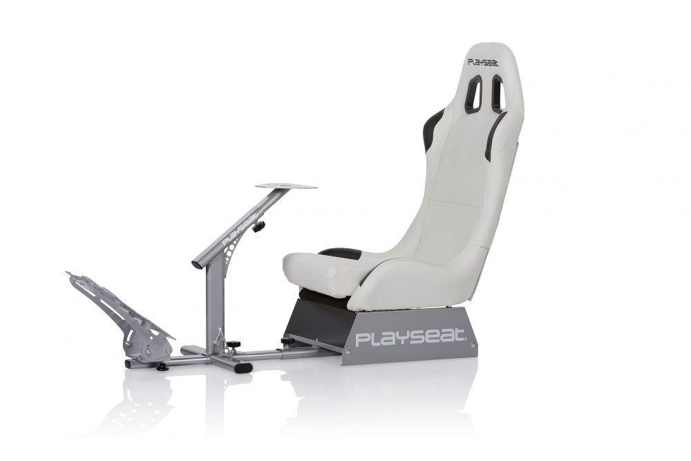 Playseat Silla Gamer Evolution, hasta 122Kg, Blanco, Compatible con PS4/Xbox One/PC