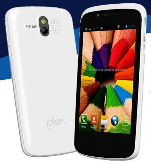 Plum Z403 4" Dual SIM, 4GB, 512MB RAM, Blanco