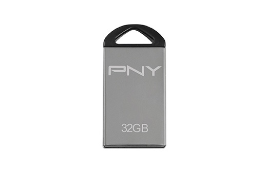 Memoria USB PNY Micro Metal, 32GB, USB 2.0, Metálico
