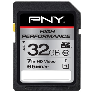 Memoria Flash PNY High Performance, 32GB SDHC UHS-I Clase 10