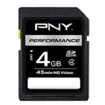 Memoria Flash PNY Performance, 4GB SDHC Clase 4