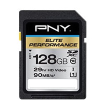 Memoria Flash PNY Elite Performance, 128GB SDXC UHS-I Clase 10