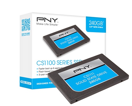 SSD PNY CS1111, 240GB, SATA III, 2.5'', 7mm