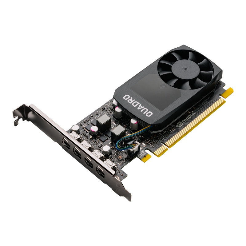 Tarjeta de Video PNY NVIDIA Quadro P620 V2, 2GB 128-bit GDDR5, PCI Express x16 3.0 - incluye 4 Adaptadores Mini DisplayPort a DisplayPort