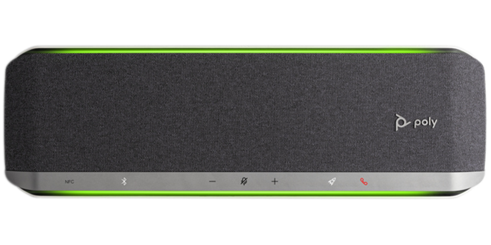 Poly Altavoz Portátil Sync 60-M, Bluetooth/USB, Inalámbrico/Alámbrico, Negro/Plata