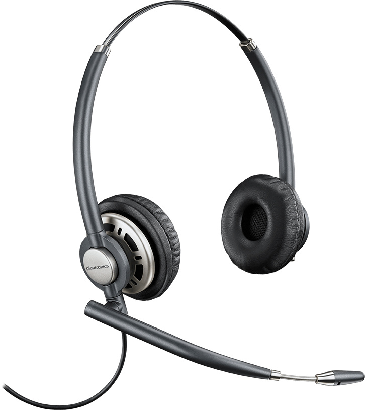 Poly Audífono Binaural EncorePro 720 con Noise-Canceling, Alámbrico, Negro