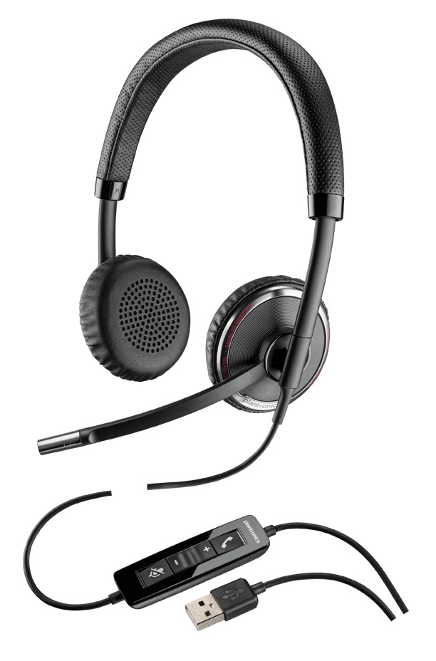 Poly Audífonos con Micrófono Blackwire C520-M, Alámbrico, USB, Negro
