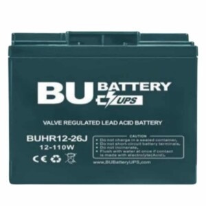 Power-All Batería Sellada BUHR12-26J, VRLA, 12V, 26Ah