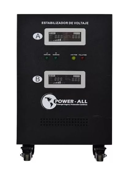 Regulador Power-All PA CMS-210P, 10kW, 10kVA, Entrada 120 - 208V, Salida 120 - 208V, Bloque de Terminales