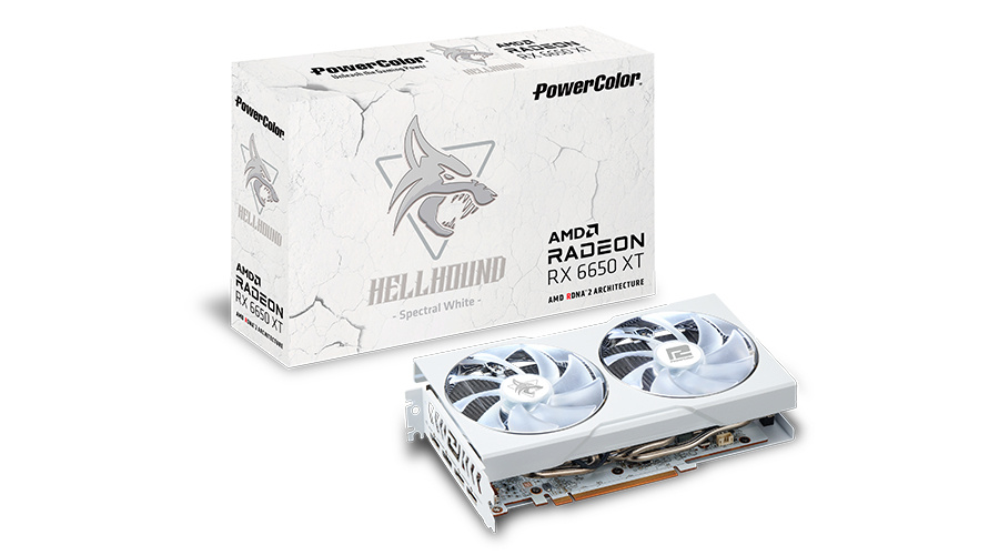 Tarjeta de Video PowerColor AMD Radeon RX 6650 XT Hellhound Spectral White, 8GB 128-bit GDDR6, PCI Express x8 4.0 