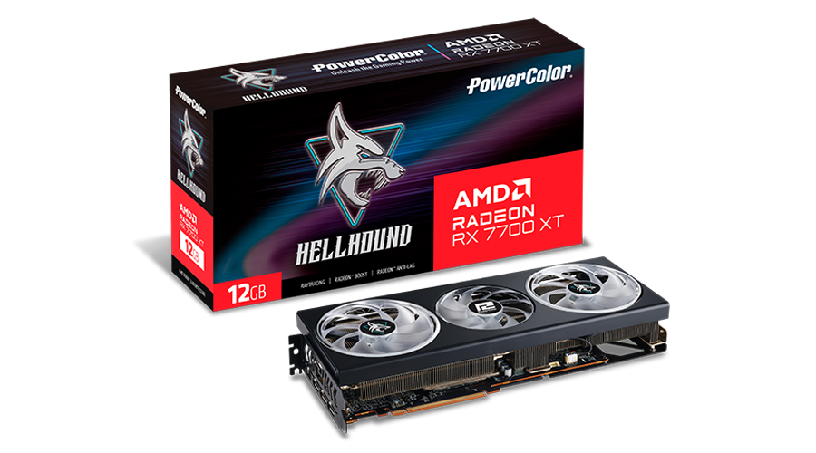 Tarjeta de Video PowerColor AMD Radeon Hellhound RX 7700 XT OC, 12GB 192-bit GDDR6, PCI Express 4.0