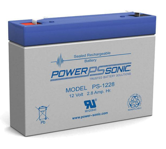 Power Sonic Batería de Reemplazo para No Break PS-1228, 12V, 2.8Ah