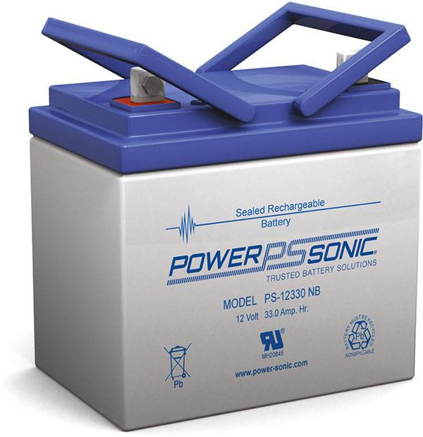 Power Sonic Batería de Reemplazo para No Break PS-12330NB, 12V, 33Ah