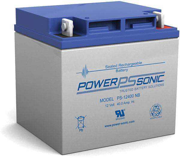 Power Sonic Batería de Reemplazo para No Break PS-12400-NB, 12V, 40Ah