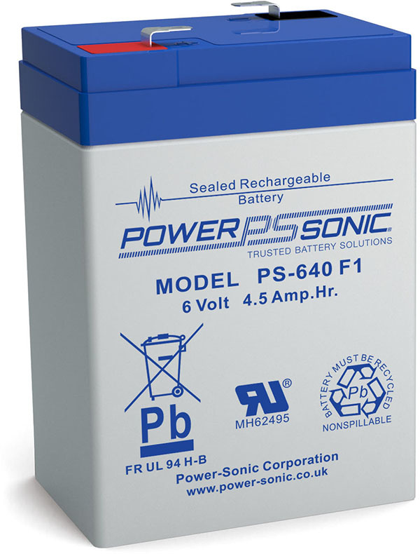 Power Sonic Batería de Reemplazo para No Break PS-640, 6V, 4.5Ah