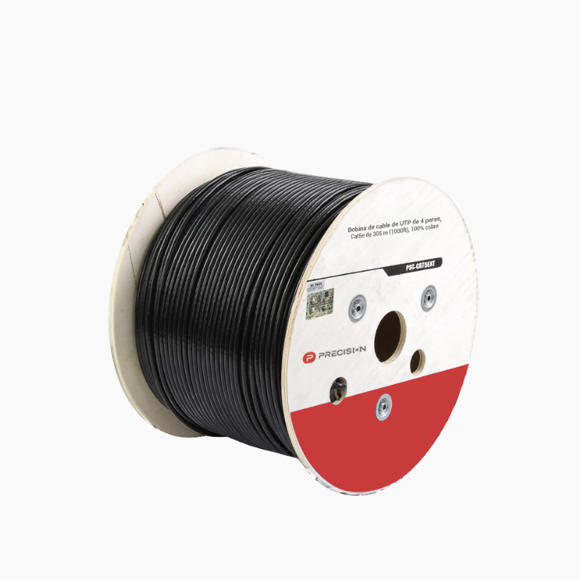 Precision Bobina de Cable Ethernet Cat5e, UTP, 305 Metros