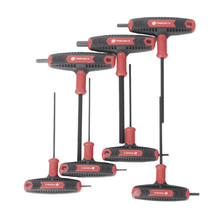 Precision Juego de Llave Hexagonal PST-H03-007, 7 Piezas, Acero