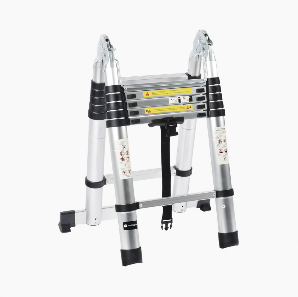 Escalera Telescópica Precision PST-H10-002, Aluminio, 1.9 Metros, hasta 150kg