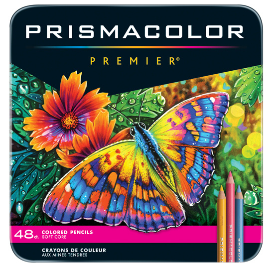 Prismacolor Colores de Madera Premier, Caja Metálica, 48 Lápices