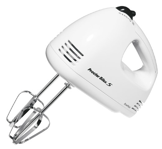 Proctor Silex Batidora de Mano 62515RY, 125W, 5 Velocidades, Blanco