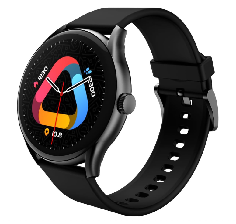 QCY Smartwatch QCY, AMOLED, Android/iOS, Negro - Resistente al Agua