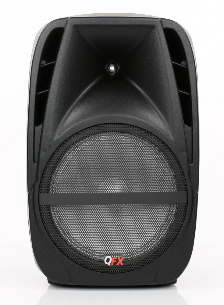 QFX Bocina Portátil Party PBX-61124, 12'', Bluetooth, 2600W, Negro
