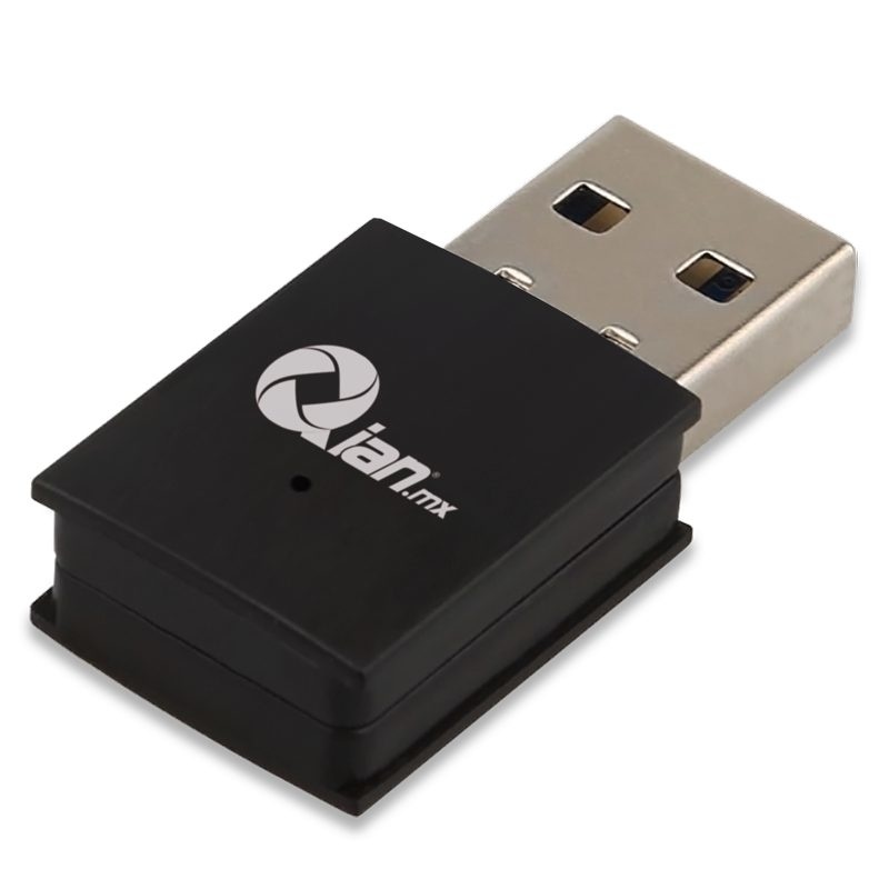 Qian Adaptador de Red USB NW1550, Inalámbrico, WLAN, 150 Mbit/s, 2.4GHz, Antena de 2dBi
