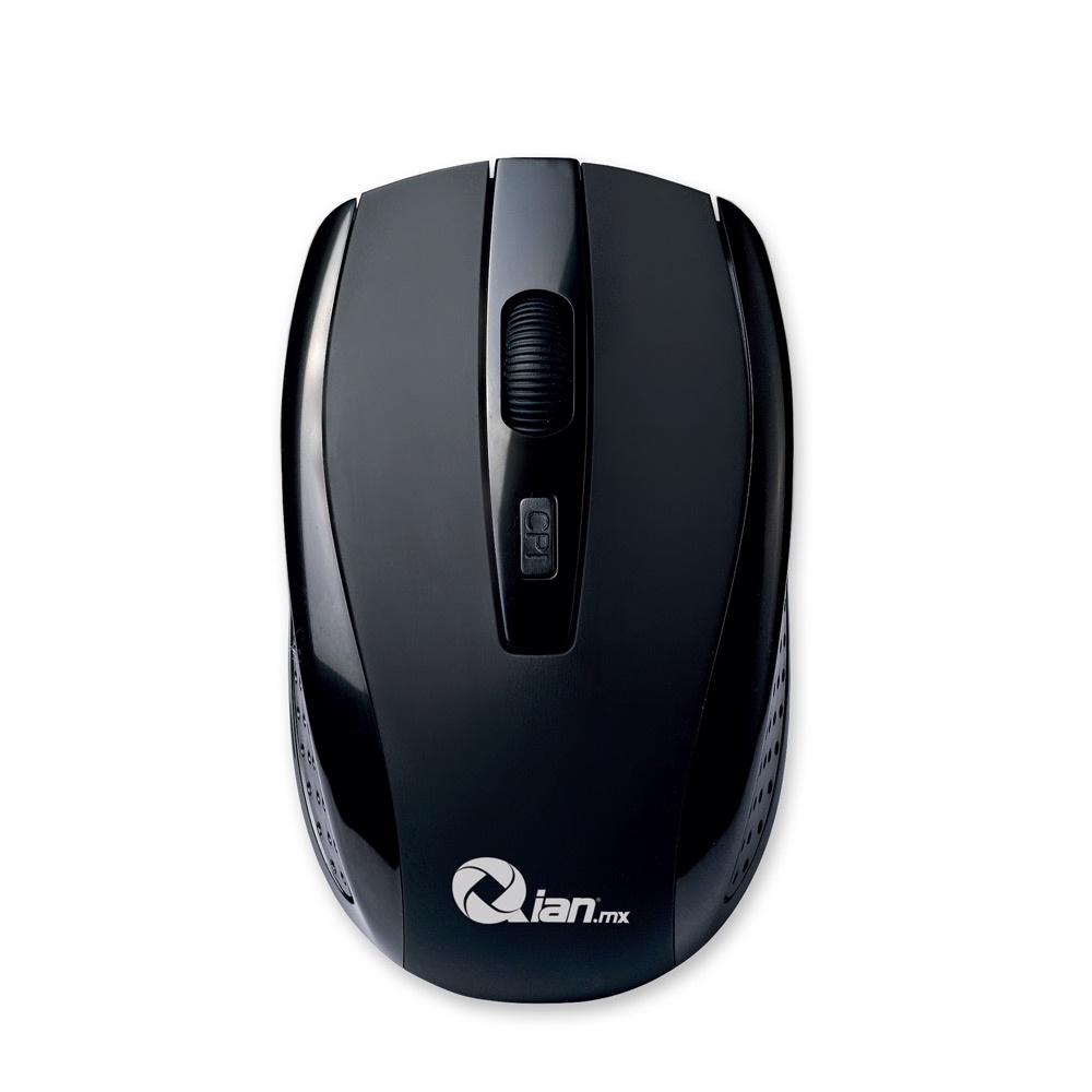 Mouse Gamer Qian Óptico QAMI18001, Inalámbrico, USB, 1600DPI, Negro